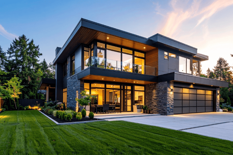 propiedad residencial moderna en puebla con ventanales al exterior