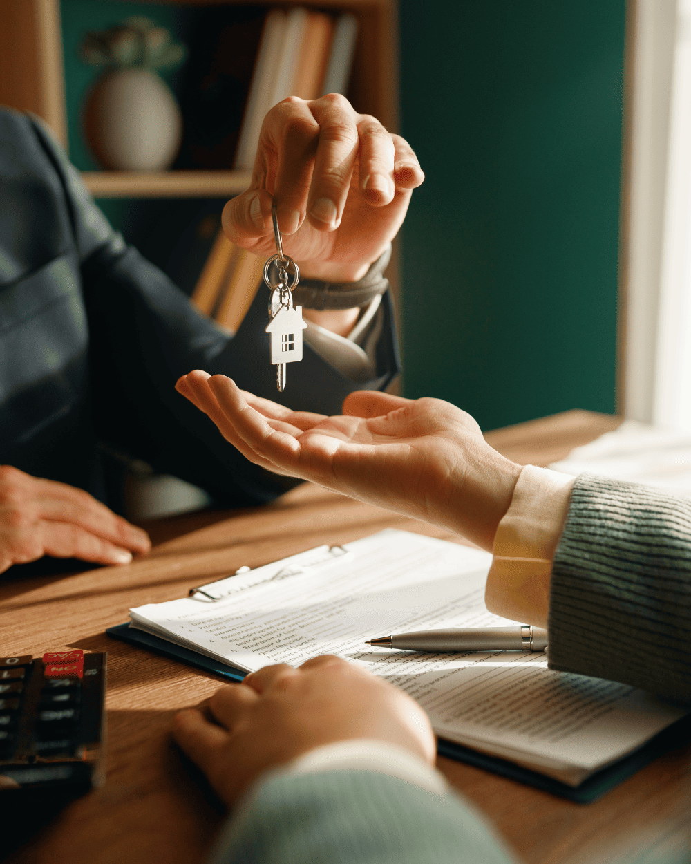 personas cerrando un trato de compra de casas residenciales en puebla